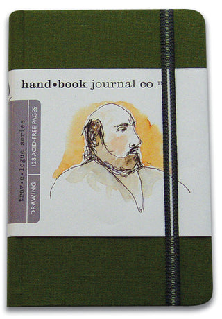 3.5x5.5” / Cadmium Green / Pocket Portrait Artist Journal / Handbook Journal Co