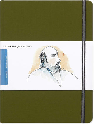 8.25x10.5” / Cadmium Green / Extra-Large Portrait Artist Journal / Handbook Journal Co