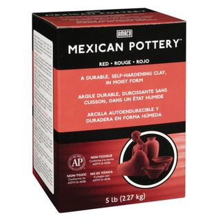 5LB / Terra Cotta Mexican Pottery Self Hardening Clay / Amaco