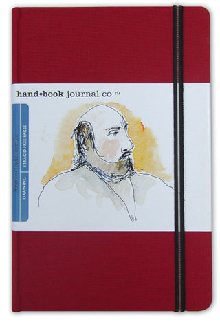 3.5x5.5” / Vermilion Red / Pocket Portrait Artist Journal / Handbook Journal Co