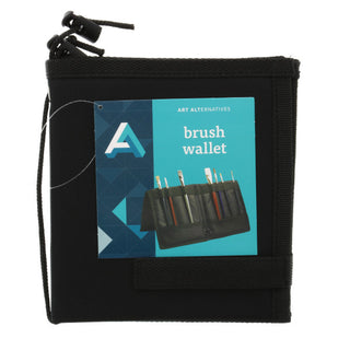 Black Nylon Brush Wallet / Art Alternatives