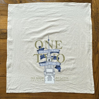 "One if by Land" Tea Towel Celebrating the Midnight Ride of Paul Revere / The History List