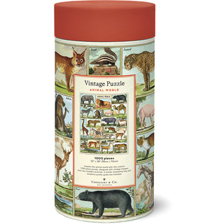 Animal World / 1000pc Vintage Poster Puzzle / Cavallini