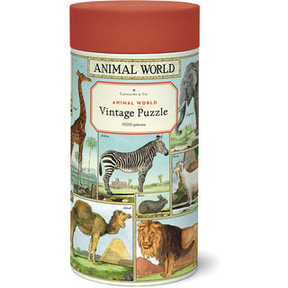 Animal World / 1000pc Vintage Poster Puzzle / Cavallini