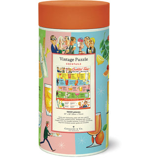 Cocktails / 1000pc Vintage Poster Puzzle / Cavallini