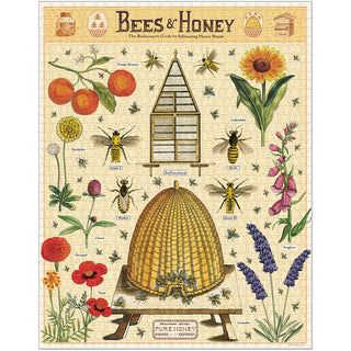 Bees and Honey / 1000pc Vintage Poster Puzzle / Cavallini