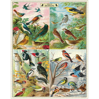 World of Birds / 1000pc Vintage Poster Puzzle / Cavallini