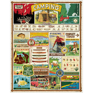 Camping / 1000pc Vintage Poster Puzzle / Cavallini