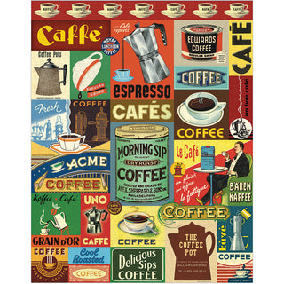 Coffee / 1000pc Vintage Poster Puzzle / Cavallini