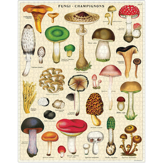 Mushrooms / 1000pc Vintage Poster Puzzle / Cavallini