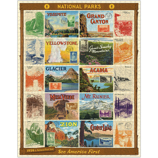 National Parks 2 / 1000pc Vintage Poster Puzzle / Cavallini