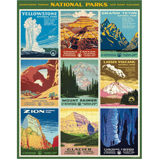 National Parks Posters / 1000pc Vintage Poster Puzzle / Cavallini