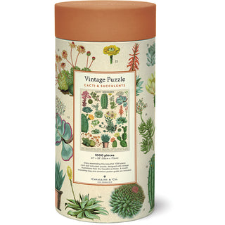 Cacti and Succulents / 1000pc Vintage Poster Puzzle / Cavallini