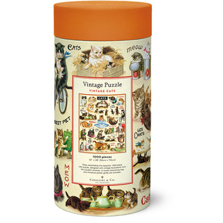 Vintage Cats / 1000pc Vintage Poster Puzzle / Cavallini