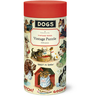 Vintage Dogs / 1000pc Vintage Poster Puzzle / Cavallini