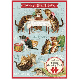 Vintage Puzzle Greeting Cards with Envelopes / Cavallini