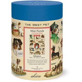 Vintage Dogs / 240pc Vintage Poster Mini Puzzle / Cavallini