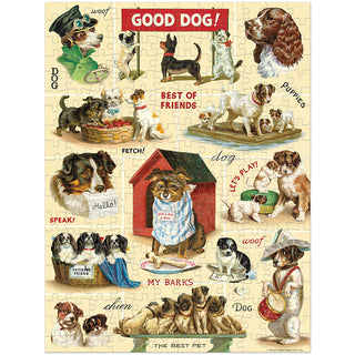 Vintage Dogs / 240pc Vintage Poster Mini Puzzle / Cavallini