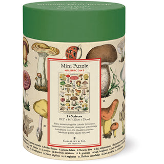 Mushrooms / 240pc Vintage Poster Mini Puzzle / Cavallini
