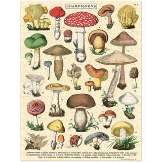 Mushrooms / 240pc Vintage Poster Mini Puzzle / Cavallini