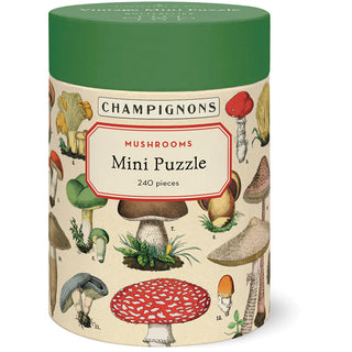 Mushrooms / 240pc Vintage Poster Mini Puzzle / Cavallini