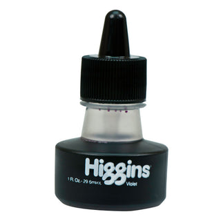 1oz / Violet Pigmented Waterproof Drawing Ink / Higgins