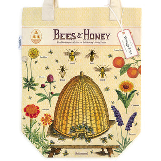 Bees & Honey / Vintage Print Tote Bag / Cavallini