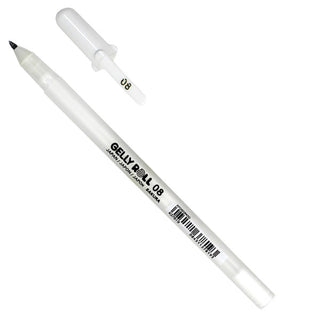 08 / White Gelly Roll Pen / Sakura