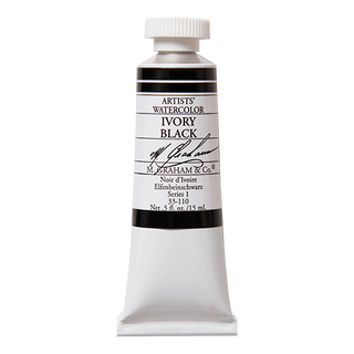 Ivory Black 15ml/ Watercolor / M. Graham