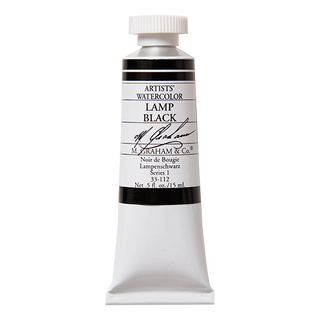 Lamp Black 15ml/ Watercolor / M. Graham