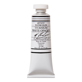 Titanium White Opaque 15ml / Watercolor / M. Graham