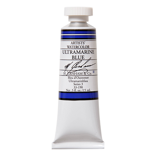 Ultramarine Blue / Watercolor / M. Graham