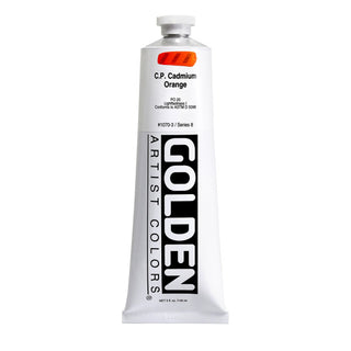 C.P. Cadmium Orange / 2oz / Heavy Body Acrylics / Golden Paints