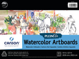 9x12" / Watercolor Artboard Plein Air Pad / Canson