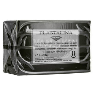 4.5lb / Black / Plastalina Modeling Clay / Van Aken